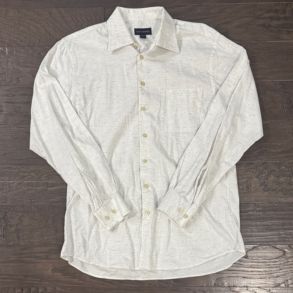 Scott Barber Men’s Long Sleeve Button-Down Shirt Size Large